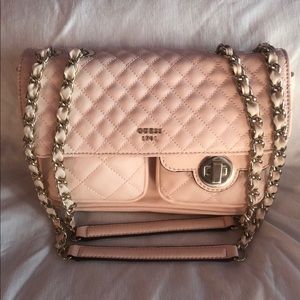Guess 1981 Pink Quilt-look Hand Bag